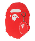 A BATHING APE BAPE CHECK GIFT APE HEAD CAP w/ Gift Card & Key Chain