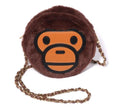 A BATHING APE Ladies' BABY MILO FUR SHOULDER BAG
