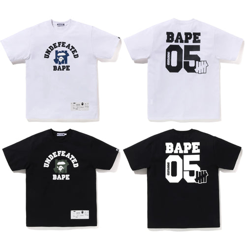 A BATHING APE BAPE x UNDEFEATED UNDFTD COLLEGE TEE
