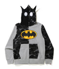 A BATHING APE BAPE × DC BATMAN FULL ZIP HOODIE