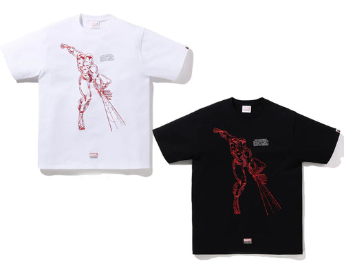 A BATHING APE BAPE x MARVEL IRON MAN TEE