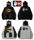 A BATHING APE BAPE × DC BATMAN FULL ZIP HOODIE