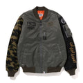 A BATHING APE BAPE x OVO LOOSE FIT MA-1 JACKET