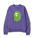 A BATHING APE MAD FACE WIDE CREW NECK - happyjagabee store