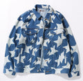 A BATHING APE STA PATTERN LOOSE FIT DENIM JACKET