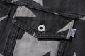 A BATHING APE STA PATTERN LOOSE FIT DENIM JACKET