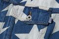 A BATHING APE STA PATTERN LOOSE FIT DENIM JACKET