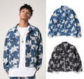 A BATHING APE STA PATTERN LOOSE FIT DENIM JACKET
