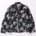 A BATHING APE STA PATTERN LOOSE FIT DENIM JACKET