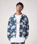 A BATHING APE STA PATTERN LOOSE FIT DENIM JACKET