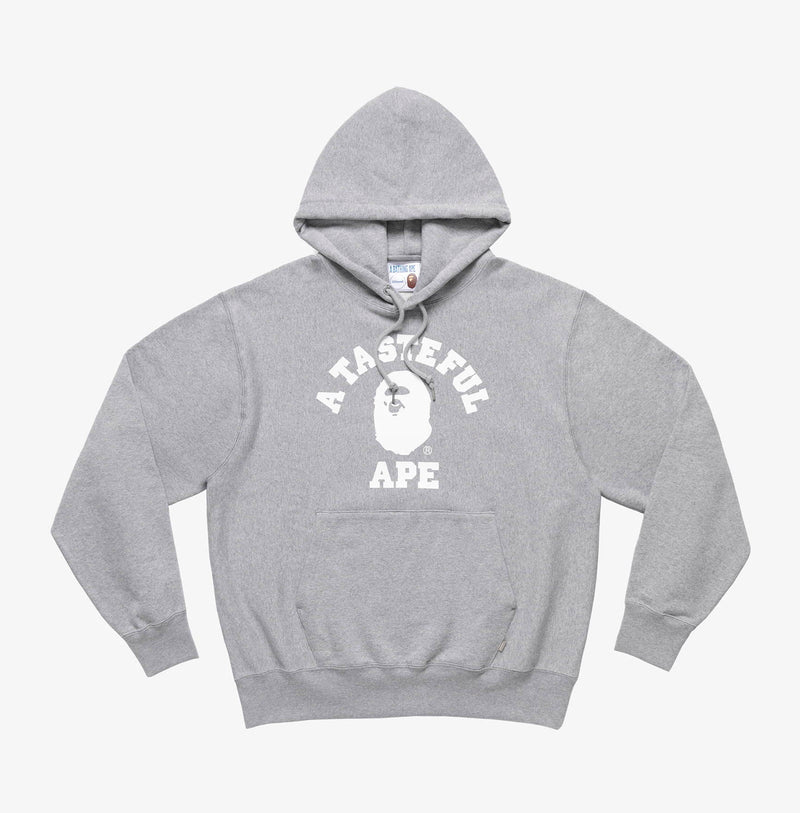 A BATHING APE BAPE x JJJJOUND RELAXED CLASSIC COLLEGE PULLOVER HOODIE