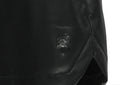 A BATHING APE - BAPE BLACK SYNTHETIC LEATHER SHORT