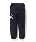 A BATHING APE BAPE KIDS BABY MILO BANANA JOGGER DENIM PANTS