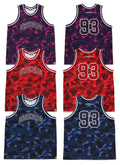 A BATHING APE COLOR CAMO BASKETBALL TANK TOP