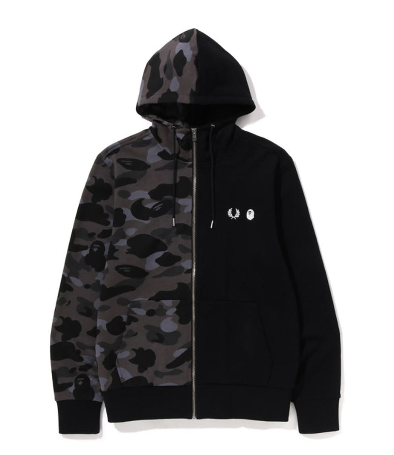 A BATHING APE Fred Perry x BAPE COLOR CAMO ZIP HOODIE