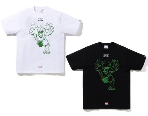 A BATHING APE BAPE x MARVEL HULK TEE