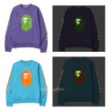 A BATHING APE MAD FACE WIDE CREW NECK - happyjagabee store