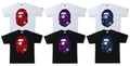 A BATHING APE COLOR CAMO BIG APE HEAD TEE
