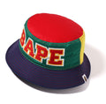 A BATHING APE BAPE KIDS BAPE COLOR BLOCK BUCKET HAT