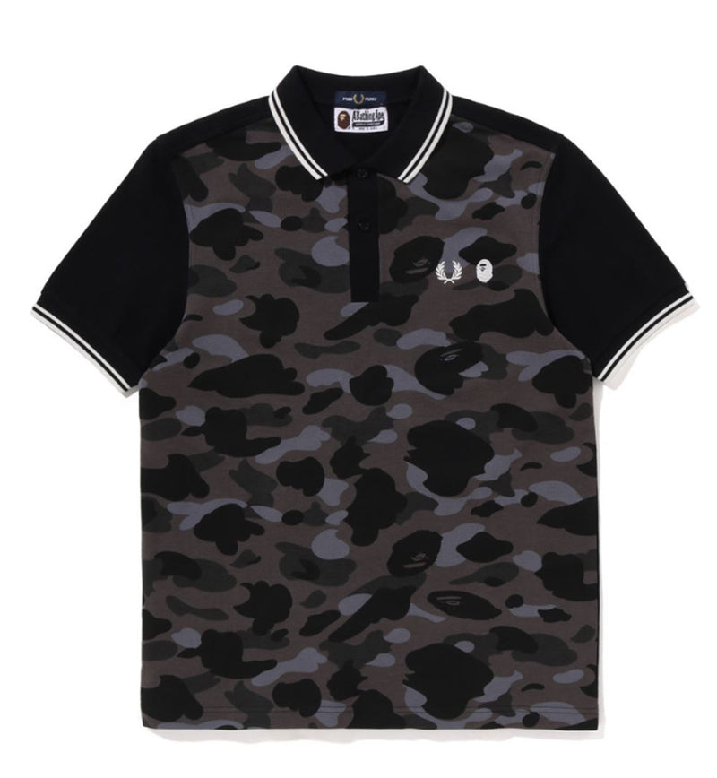 A BATHING APE Fred Perry x BAPE COLOR CAMO POLO SHIRT