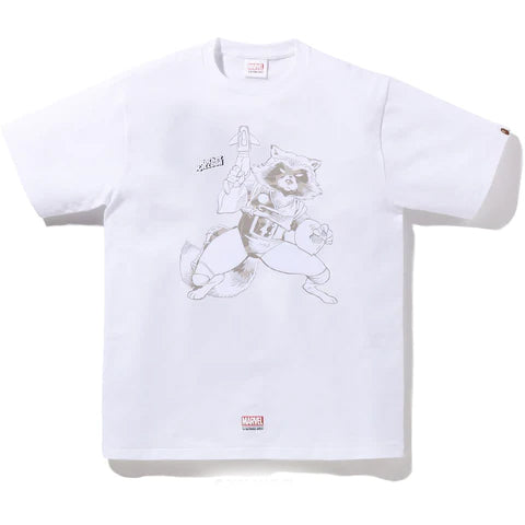 A BATHING APE BAPE x MARVEL ROCKET RACCOON TEE