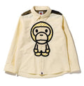 A BATHING APE BAPE KIDS BABY MILO PATCH OXFORD BD SHIRT