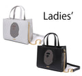 A BATHING APE Ladies' APE HEAD PATCHED BAG ( Mini Tote Bag )