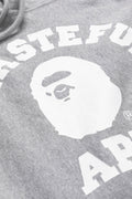 A BATHING APE BAPE x JJJJOUND RELAXED CLASSIC COLLEGE PULLOVER HOODIE