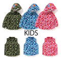 A BATHING APE BAPE KIDS ABC CAMO SHARK 4WAY DOWN JACKET