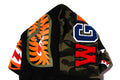 A BATHING APE CRAZY FACE FULL ZIP HOODIE