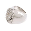 A BATHING APE APE HEAD CRYSTAL STONE RING