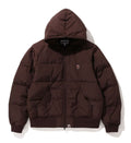 A BATHING APE ONE POINT HOODIE DOWN JACKET