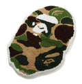 A BATHING APE ABC CAMO APE HEAD RUG MAT