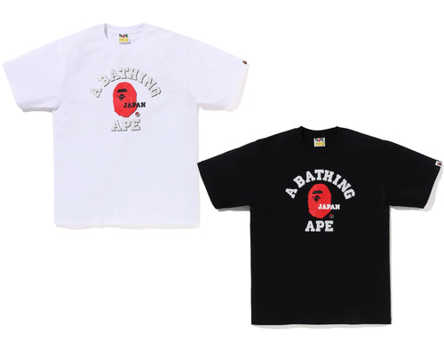 A BATHING APE JAPAN COLLEGE TEE ( JAPAN LIMITED )