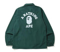 A BATHING APE COLLEGE COACH JACKET - happyjagabee store