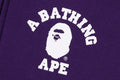 A BATHING APE BAPE KIDS COLLEGE ZIP HOODIE