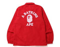 A BATHING APE COLLEGE COACH JACKET - happyjagabee store
