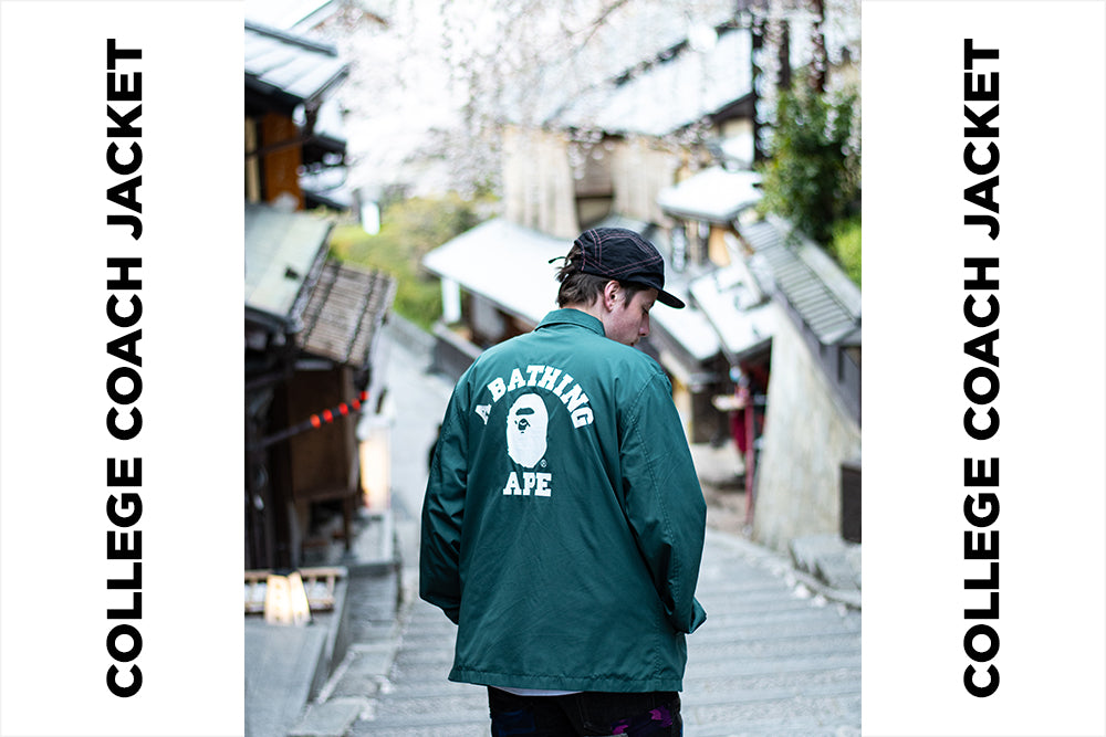 Bape college coach shop jacket