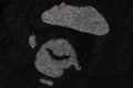 A BATHING APE APE FACE SHAGGY SWEATER