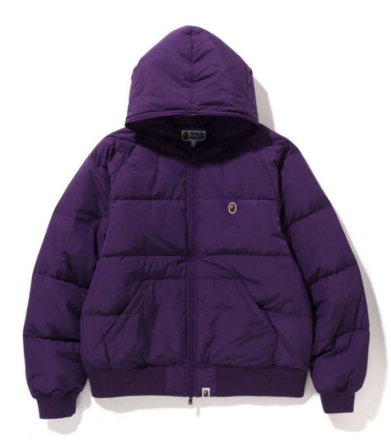 A BATHING APE ONE POINT HOODIE DOWN JACKET
