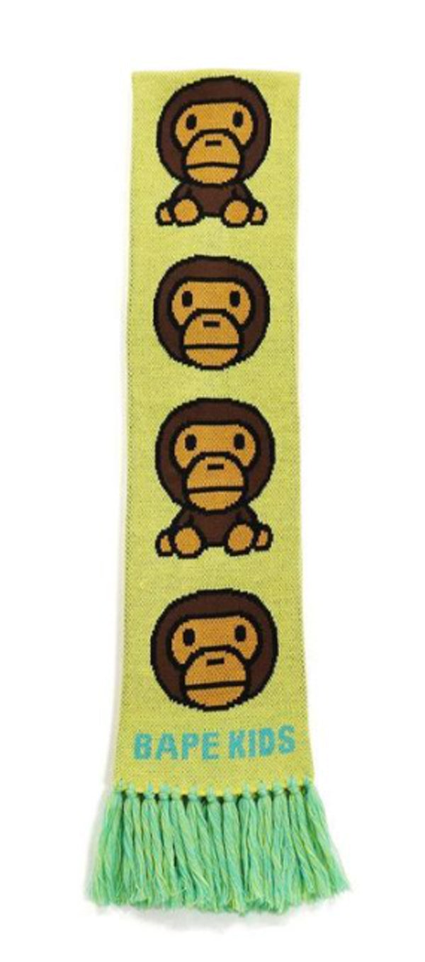 A BATHING APE BAPE KIDS BABY MILO KNIT SCARF – happyjagabee A BATHING APE BAPE KIDS BABY MILO KNIT SCARF – happyjagabee