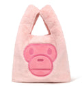 A BATHING APE BABY MILO STORE BABY MILO FUR TOTE BAG
