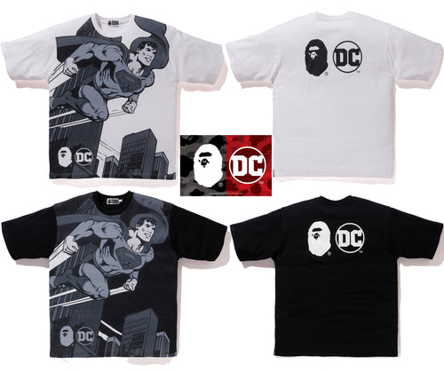 A BATHING APE BAPE × DC SUPERMAN RELAXED FIT TEE
