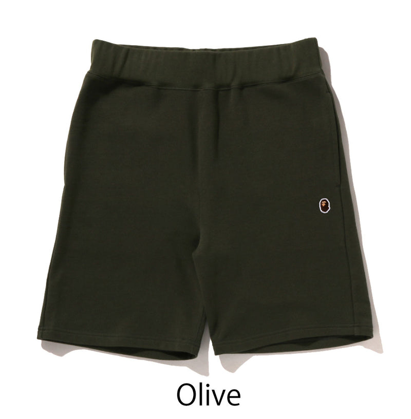 A BATHING APE APE HEAD ONE POINT SWEAT SHORTS