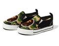 A BATHING APE BAPE KIDS ABC CAMO APE HEAD PATCH SLIP ON