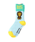 A BATHING APE BAPE KIDS BABY MILO CUFFS SOCKS