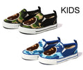 A BATHING APE BAPE KIDS ABC CAMO APE HEAD PATCH SLIP ON