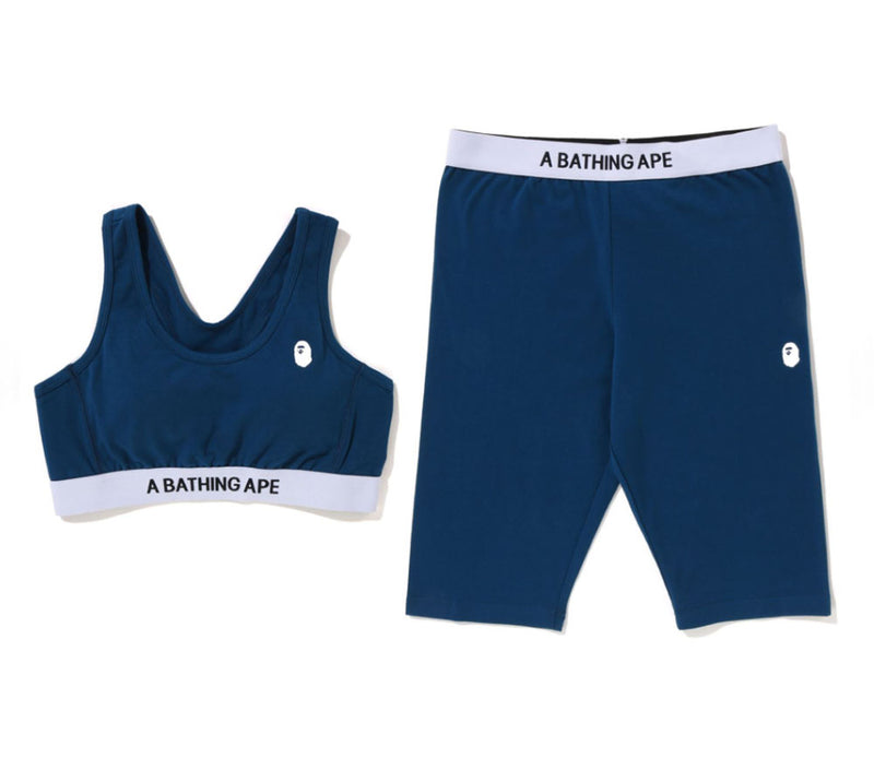 A BATHING APE Ladies' A BATHING APE SPORT BRA BIKER SHORTS SET