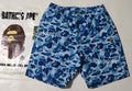 A BATHING APE ABC CAMO APE HEAD ONE POINT BEACH SHORTS