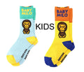A BATHING APE BAPE KIDS BABY MILO CUFFS SOCKS